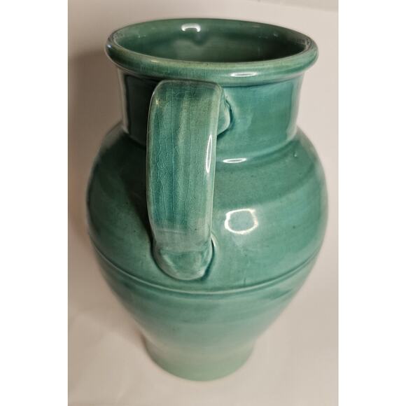 Pottery Barn Urn Vase Double Handled Great Condition - Picture 3 of 10